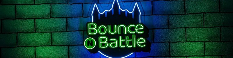Bounce-n-Battle logo — partner entertainment venue VR event at Epic Adventures in Vancouver WA